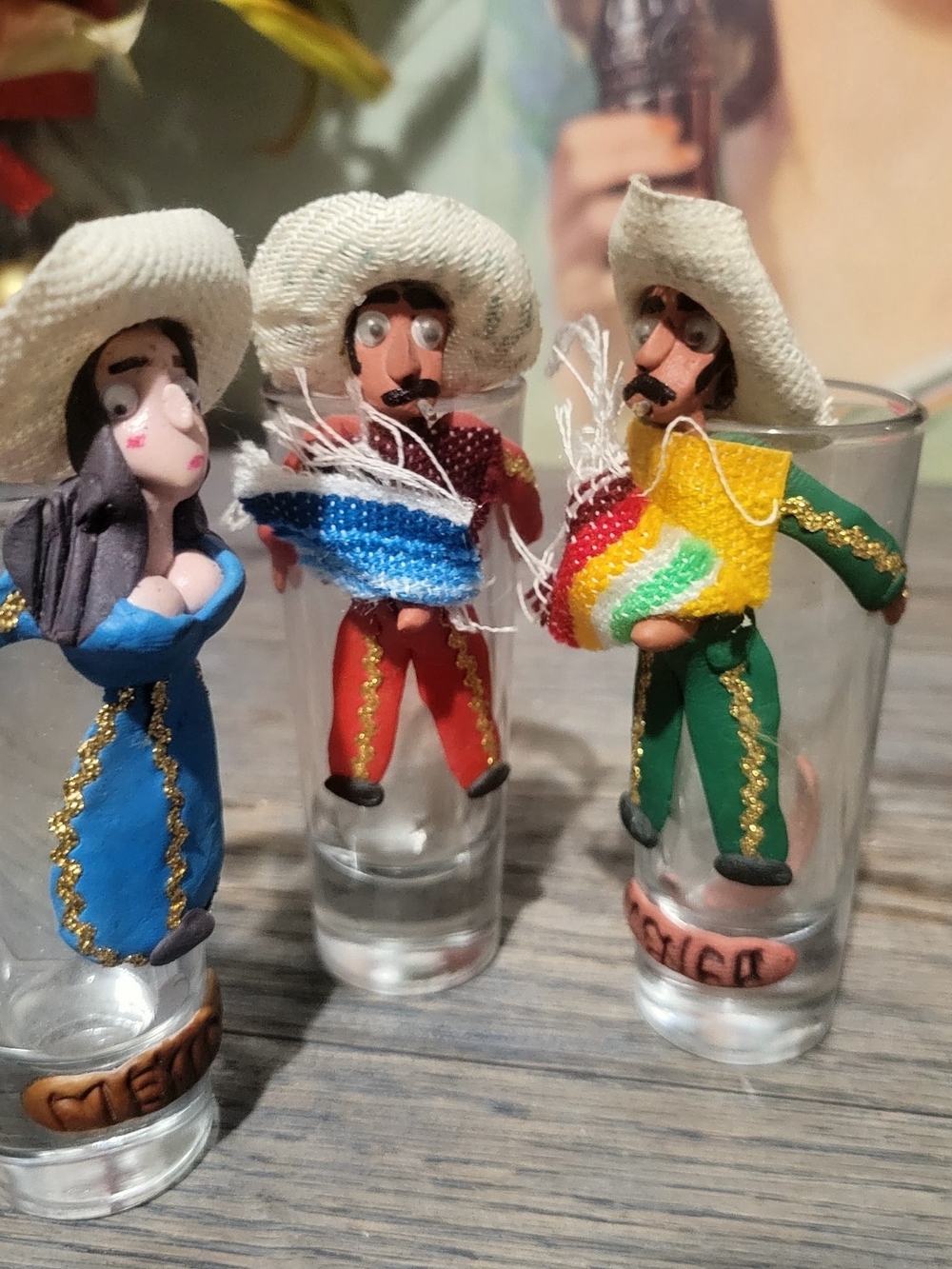 Viva Mexico Gag Shot Glasses